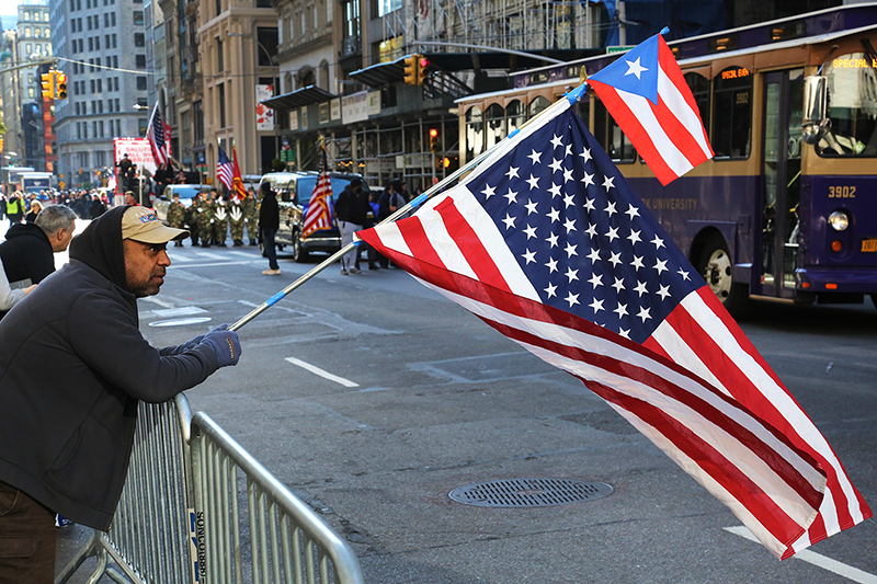 Veterans' Day : Parade : New York City : USA : Richard Moore : Journalist : Photographer :